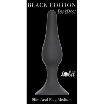 Анальний плаг Black Edition – Slim Anal Plug Medium, Black