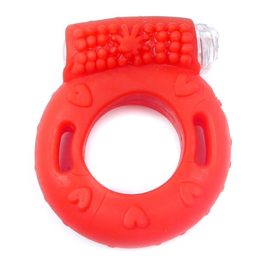 Ерекційне вібро кільце BOSS Vibrating Cock Ring Red
