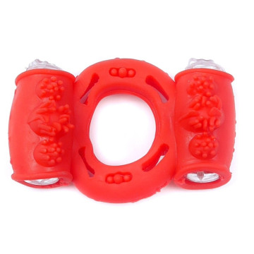 Ерекційне вібро кільце BOSS Vibrating Cock Ring Double Red
