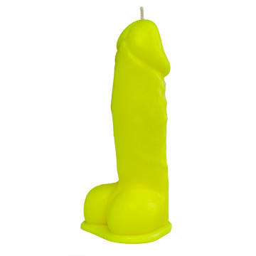 Свічка LOVE FLAME - Dildo L Yellow Fluor
