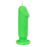 Свічка LOVE FLAME - Dildo S Green Fluor