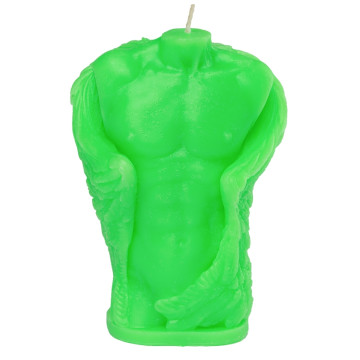 Свічка LOVE FLAME - Angel Man Green Fluor