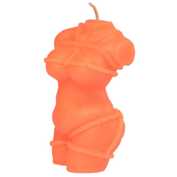 Свічка LOVE FLAME - Shibari I Orange Fluor