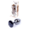 Анальний затор Boss Series - Jewellery Dark Silver PLUG Black S