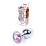 Анальний затор Boss Series - Jewellery Silver PLUG Rose S