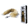 Анальна пробка ( розмір S ) із хвостом Boss Series - Fox TAIL Brown XL