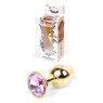 Анальний затор Boss Series - Jewellery Gold PLUG Rose S