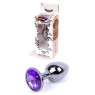 Анальний затор Boss Series - Jewellery Dark Silver PLUG Purple S