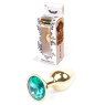 Анальний затор Boss Series - Jewellery Gold PLUG Green S