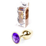Анальний затор Boss Series - Jewellery Gold PLUG Purple S