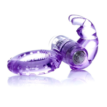 Ерекційне вібро кільце BOSS Rabbit Vibro Cock Ring Purple