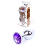 Анальний затор Boss Series - Jewellery Silver PLUG Purple S
