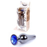Анальний затор Boss Series - Jewellery Dark Silver BUTT PLUG Blue