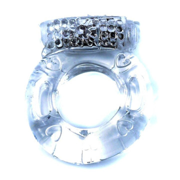 Ерекційне вібро кільце BOSS Vibrating Cock Ring Clear