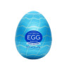 Мастурбатор-яйце Tenga Egg Wavy II Cool з подвійним хвилястим рельєфом та охолоджувальним ефектом