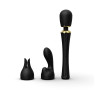 Вібромасажер з насадками Zalo — Kyro Wand Obsidian Black