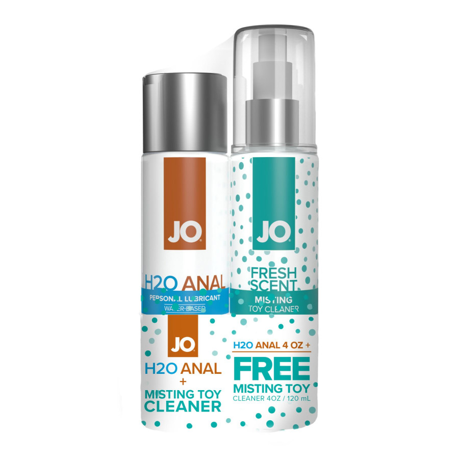 Комплект JO GWP — ANAL H2O Lubricant 120 мл + Misting Toy Cleaner 120 мл