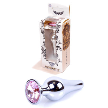 Анальний затор Boss Series - Jewellery Silver BUTT PLUG Rose