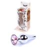 Анальний затор Boss Series - Jewellery Silver BUTT PLUG Rose