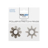 Набір з 2 шт кілець на пеніс Toy Joy - Power Stretchy Rings 2pcs Grey