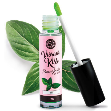 Блиск для губ з ефектом вібрації Secret Play - LIP GLOSS Vibrant Kiss Mint, 6 г