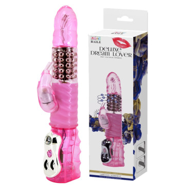 Вібратор із стимулятором клітора та функцією ротації BAILE - DELUXE DREAM LOVER