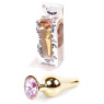 Анальний затор Boss Series - Jewellery Gold BUTT PLUG Rose