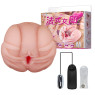 Мастурбатор вагіна і анус з вібрацією BAILE - French lady, Vibration Heating function