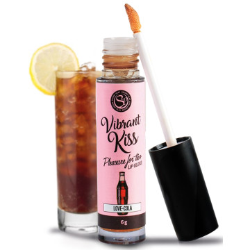 Блиск для губ з ефектом вібрації Secret Play - LIP GLOSS Vibrant Kiss Cola, 6 г