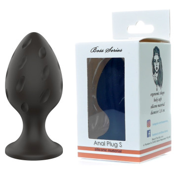 Анальний силіконовий плаг Boss Series - Silicone Anal Plug S 2,8 см