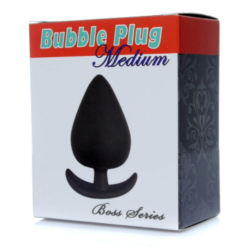 Анальний плаг Boss Series - Bubble Plug Medium Black