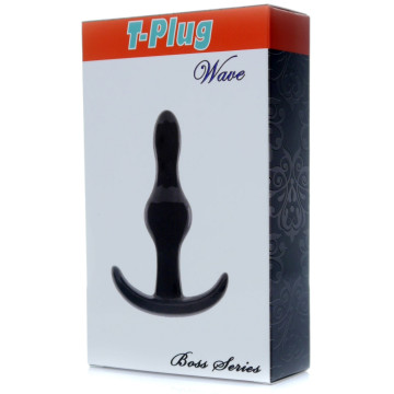 Анальний плаг Boss Series - T Plug Wave Black