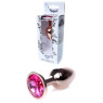 Анальний затор Boss Series - Jewellery Red Gold PLUG Pink S