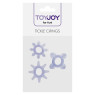 Набір кілець з 3 кілець на пеніс Toy Joy - Tickle C-Rings PURPLE