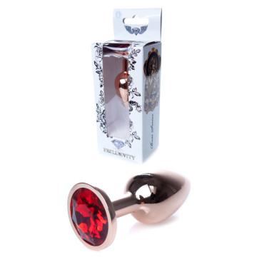 Анальний затор Boss Series - Jewellery Red Gold PLUG Red S