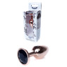 Анальний затор Boss Series - Jewellery Red Gold PLUG Black S