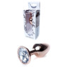 Анальний затор Boss Series - Jewellery Red Gold PLUG Clear S