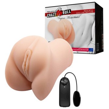 Мастурбатор-вагіна Crazy Bull - Violet realistic vagina vibration