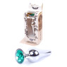 Анальний затор Boss Series - Jewellery Silver BUTT PLUG Green
