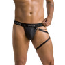 Чоловічі трусики танга з підв’язкою Passion 058 THONG BILL XXL/XXXL Black