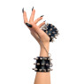 Наручники з шипами Art of Sex - Rose Spiked Leather Handcuffs, натуральна шкіра