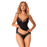 Топ та трусики Obsessive Bella Rou top & panties XS/S, топ, трусики