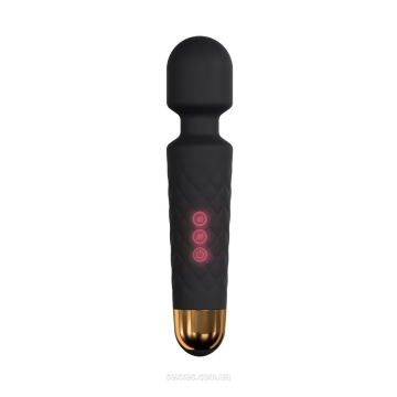 Мінівібромасажер Dorcel Wand Wanderful Black потужний, водонепроникний, 18 режимів роботи