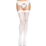 Панчохи-сітка зі швом ззаду Leg Avenue Butterfly back seam thigh highs One size White