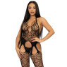Бодістокінг з відкритим доступом Leg Avenue Net suspender bodystocking One size Black, мереживо