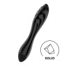 Двосторонній скляний дилдо Satisfyer Dazzling Crystal 1 Black, дуже міцний, без стопера