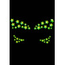 Прикраса-зірочки для тіла Leg Avenue Celeste face jewels sticker, наліпки, світяться у темряві