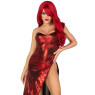 Еротична сукня Leg Avenue Shimmer bodysuit with skirt S