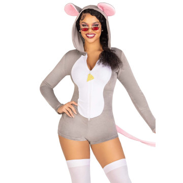 Комбінезон-костюм миші Leg Avenue Comfy Mouse S, з капюшоном