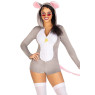 Комбінезон-костюм миші Leg Avenue Comfy Mouse S, з капюшоном